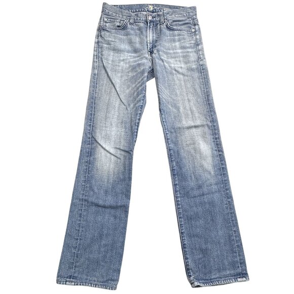 Jeans Seven For All Mankind Femme - Taille 28, Coupe Bootcut - Bleu - Occasion Très Bon état